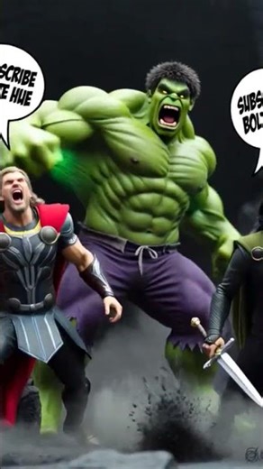 Thor and loki fighting