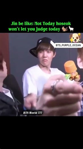 Jin be like: Not Today hoseok won't let you judge today 🐿️🦙