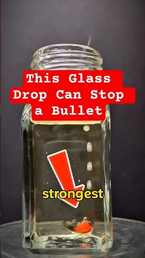 This Glass Drop Can Stop a Bullet… But Explodes Instantly 😳