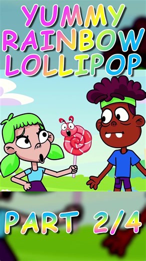 Where is my yummy rainbow lollipop?! 🍭 PART 2 🌈 funny toddlers cartoons #forkids #learning