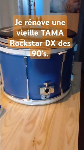 Je rénove une vieille batterie TAMA Rockstar DX des 90's. #tamafrance