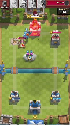 🔥 Won the Crown in 30 Seconds☠️⚔️ #Shorts #clashroyale #noobgaming #darkarena