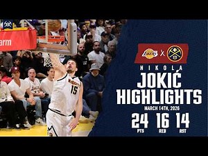 Nikola Jokić Game Highlights DEN vs. LAL