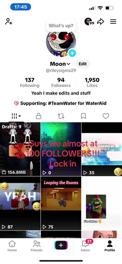 Lock In almost 100 followers