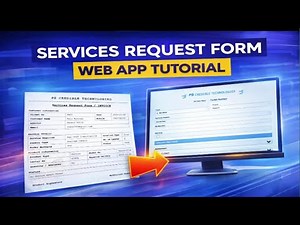 How to Create Services Request Form Web App | Google Apps Script + Google Sheet | A-03