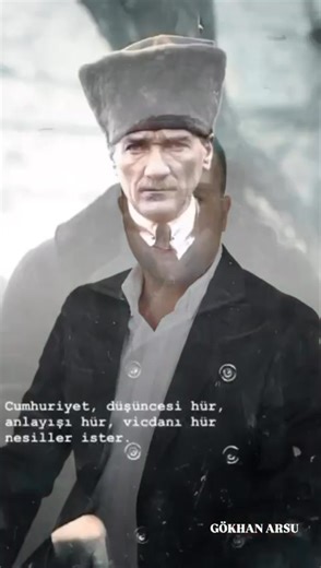 Cumhuriyet demek hür irade demek esitlik demek ayricalikli bir zümreye degil memleketin çocuklarinin hepsine ülkeyi yönetmek için esit firsat vermek demek yasasin büyük ATATÜRK yasasin Cimhuriyet Ne mutlu Türküm Diyene 🇹🇷🇹🇷🇹🇷 GÖKHAN ARSU | Gökhan Arsu