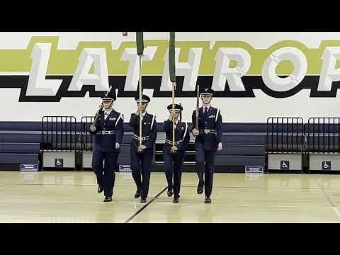 1st Place, Varsity Color Guard, Lathrop Drill Meet 2024