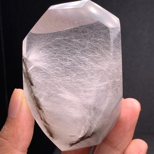 Natural Silver Brookit Amphibole Quartz Rutilated Quartz Crystal - Etsy Canada