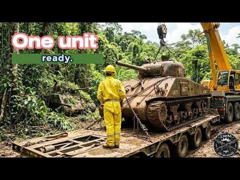 The Jungle’s Forgotten War Machines — Two Rusted Tanks Rescued and Restored to Life