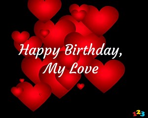 Hearts - Birthday - send free eCards from 123cards.com