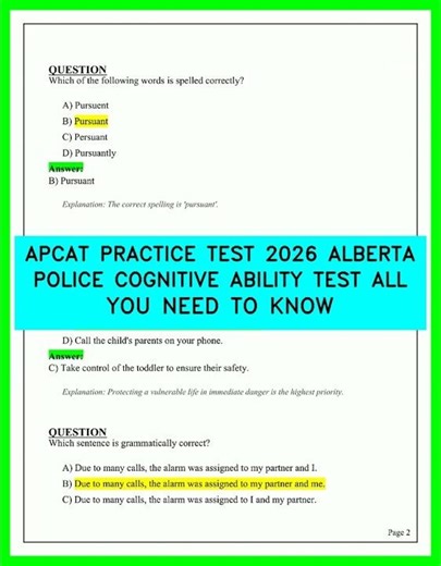 APCAT PRACTICE TEST 2026 ALBERTA POLICE COGNITIVE ABILITY TEST ALL YOU NEED TO KNOW 2026EXAMGUIDE1