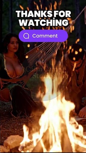 Quiet Campfire Companionship ASMR 🔥 Hammock & Denim Sounds | No Talking Sleep Ambience