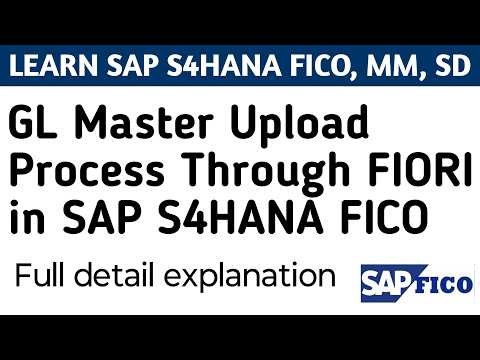 GL Master Data Upload Through SAP S4HANA FIORI | SAP S4HANA Migration Cockpit