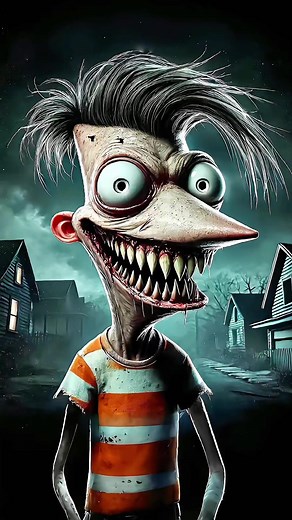 Creepy Horror Versions of Phineas and Ferb Characters