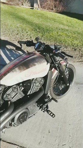 Indian Scout Bobber Custom Build ⚡| Dark & Powerful Cruiser