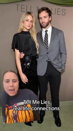 also podcast on Instagram: "At this rate, we might need a whole connections board for on and off screen relationships with the Tell Me Lies cast and crew #greenscreen #tellmelies #tellmeliesseason3"