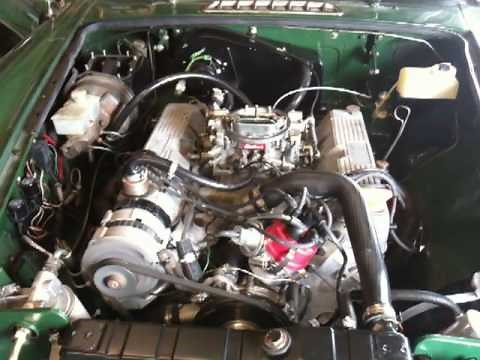 The new Rover V8 in my MGB - Starting for the first time