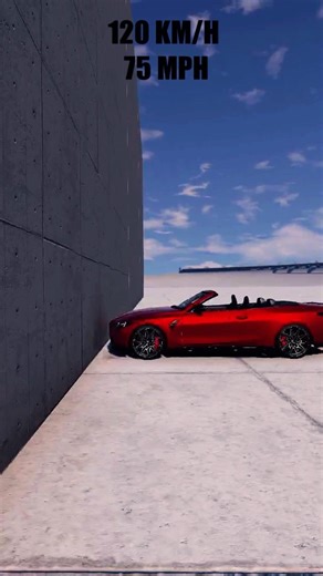 BMW M4 cabriolet (G83) Speed crash test 🔥