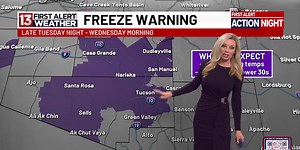 First Alert Forecast: Freeze Warning Overnight Pima & Pinal