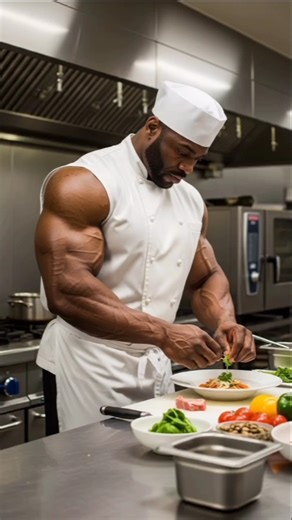 African Bodybuilders Cooking Like It’s Leg Day 😂🍳💪 #shorts #africanbodybuilders #chef #bodybuilder