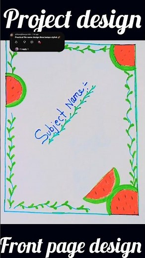 #drawing #shortvideos front page project design#