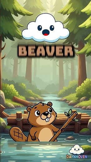 Wow! It’s a Busy Beaver! | Learn About Animals | Daynhoven Animal Parade #shorts