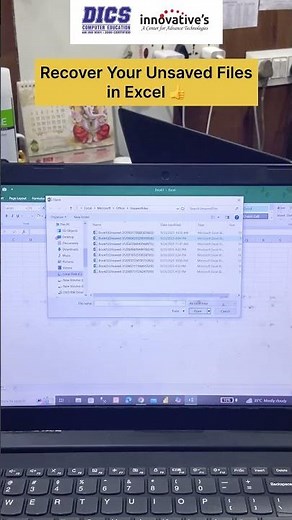 🗂️ Recover Your Unsaved Excel Files