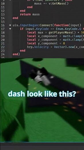 smooth dash system in 1 min in roblox studio
