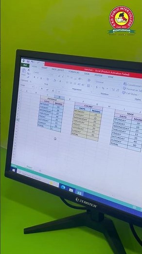 how to use formulas in MS Excel | R.S.D. Public School