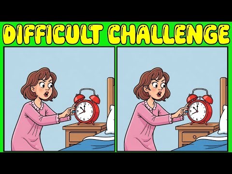 【Spot the difference】🎯 Brain Fitness: HARD 90-Second Challenge