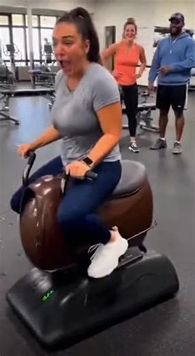 Beautiful woman riding a rocking horse #TikTok #embarrassing #Trending #funny #rockinghorse