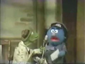 Sesame Street Kermit the Frog news flash Wolf chases Little Red Riding Hood