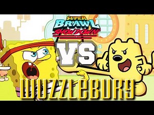 Classic SpongeBob SquarePants vs Wubbzy | Super Brawl Showdown v0.3.0b Full Match Gameplay