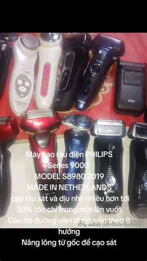Máy cạo râu điện PHILIPSSeries 9000 MODEL S8980 2019MADE IN NETHERLANDS zalo@34696@553