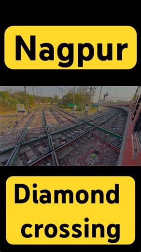 🚆 Nagpur Diamond Crossing 😱 | Asia’s 1st 4 Trains 1 Point 🔥#shorts