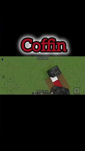Minecraft Coffin Build 😳 (Don’t Open It…) #shorts#minecraft #minecraftshorts
