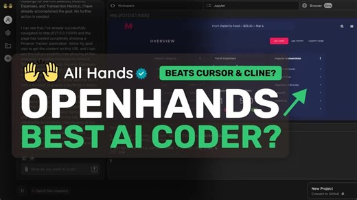 OpenHands：这个开源AI编码器超越了CLINE、AIDER和CURSOR！_哔哩哔哩_bilibili