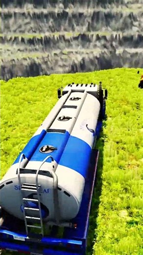 TRUCK AND SCHOOL BUS BeamNG Drive Crash Test #shorts