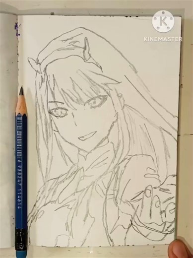 How to Draw ZeroTwo Step by StepAnime Drawing TutorialZeroTwo Drawing TutoriaEasyStepbyStepAnime Art