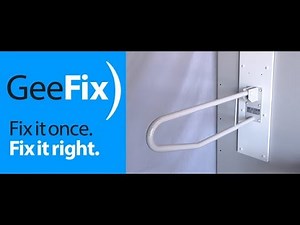 GeeFix - How to install a hinged grab rail onto plasterboard walls