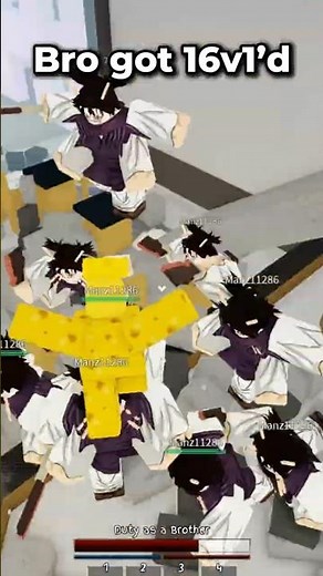 16 Versus 1 😭|#roblox #jujutsushenanigans #jjs