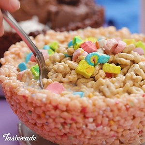 Cereal WITHIN cereal? Someone spin that totem quick. Get the recipe 👉 https://bit.ly/2MbBBVf | Tastemade UK