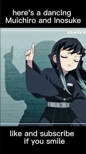 Here's a dancing Muichiro and Inosuke #kny #demonslayer #kimetsunoyaiba #anime #animeedit #edit