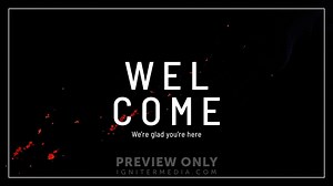 Stop Motion Flames - Welcome - Title Graphics