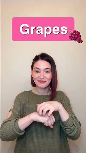 Fruit Signs in American Sign Language - Part 1 #shorts