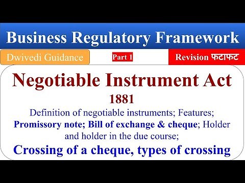 6| Business Regulatory Framework, business regulatory framework bcom, negotiable, lu exam lucknow