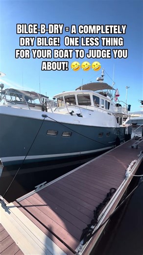 BILGE-B-DRY dries your bilge & prevents that mystery swamp smell you keep blaming on “the marina.”