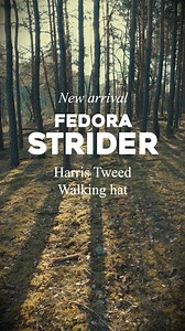 Meet our New Arrival: Strider is a timeless fedora in the walking hat style. It features perfect proportions and a practical design. Plus, the authentic Harris Tweed easily withstands changing temperatures and spring weather. #Fedora #Strider #Sterkowski1926 #Walking #Hat | Sterkowski Caps and Hats