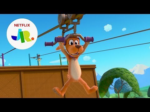 The Yip Line Zip Line Race | Go, Dog. Go! | Netflix Jr