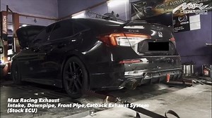 Max Racing Exhaust Honda Civic FE Project: This video shows you the on-wheel horsepower of the car before & after installed Max Racing Intake System, exhaust turbo downpipe, front pipe and catback exhaust when the exhaust valves are opens and closes. Stock on wheel power 158.81 whp After plug & play Max Racing products: Valve on: 174.91 whp Valve off: 178.43 whp *with stock ECU, haven't yet remapped the car to show you the improvement with Max Racing hardware. In progressive status for further u